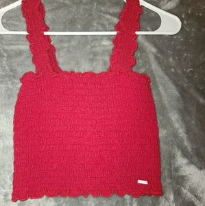 Hollister crop top. Size Medium. Red.